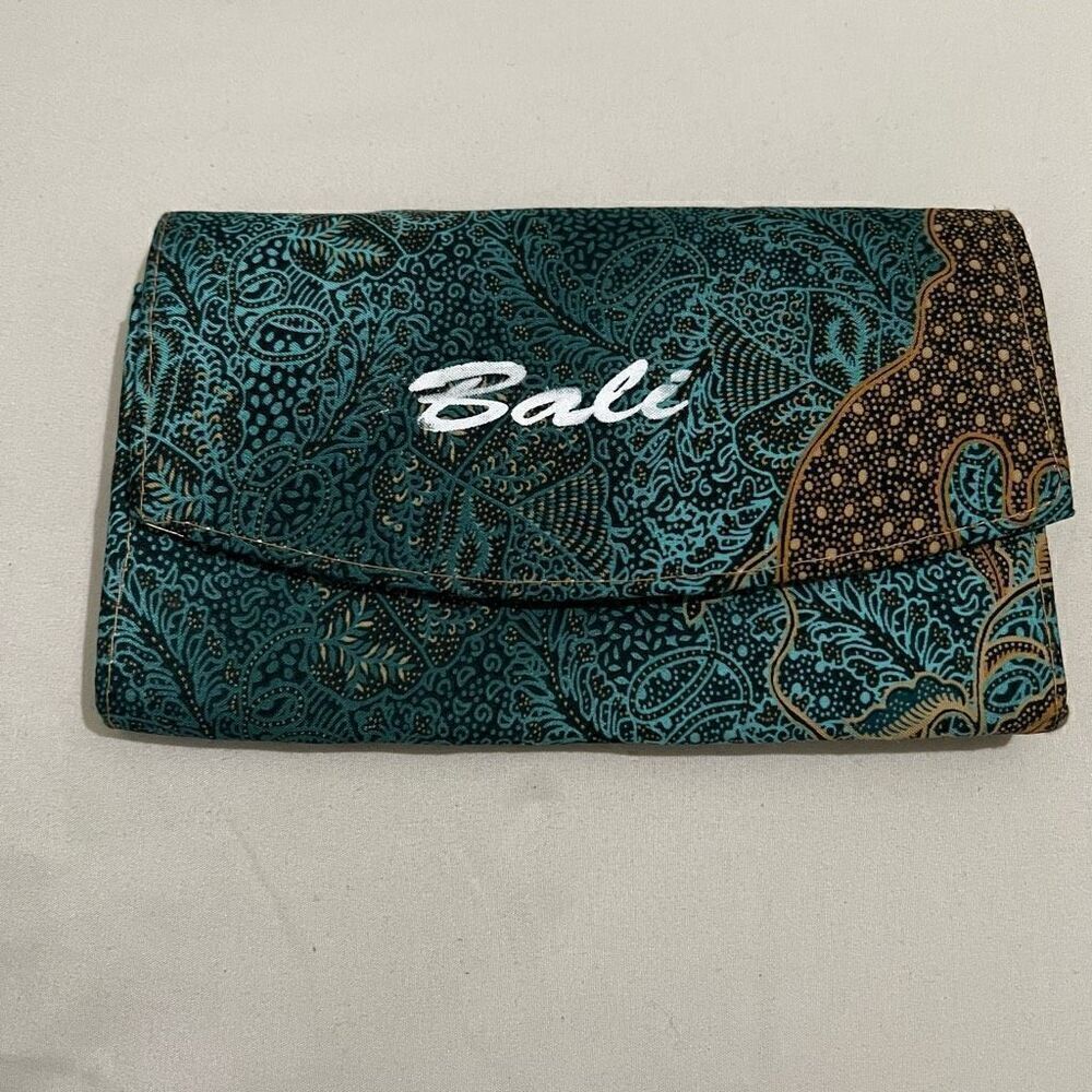 Bali wallet fun design blue mandala with mirror